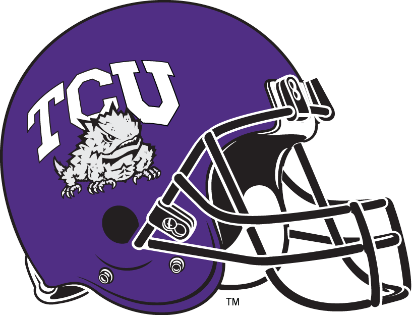 TCU Horned Frogs 1995-Pres Helmet Logo vinyl decal